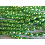 Glass Pearls Oval 8mm x 11mm